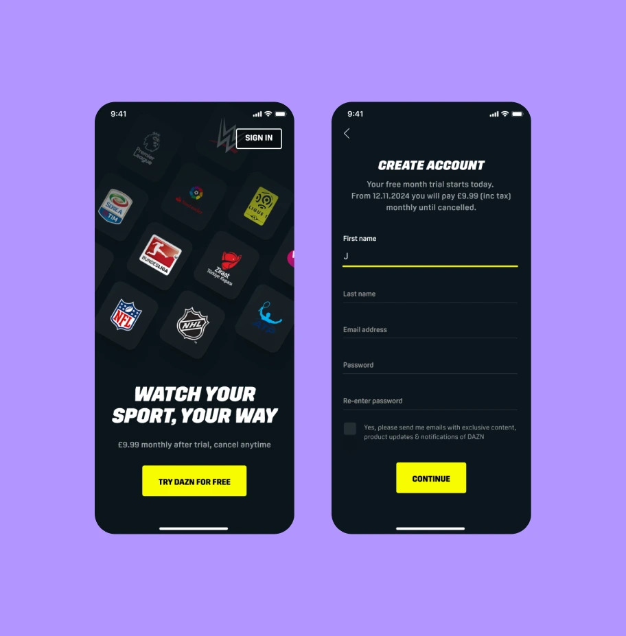 DAZN project thumbnail